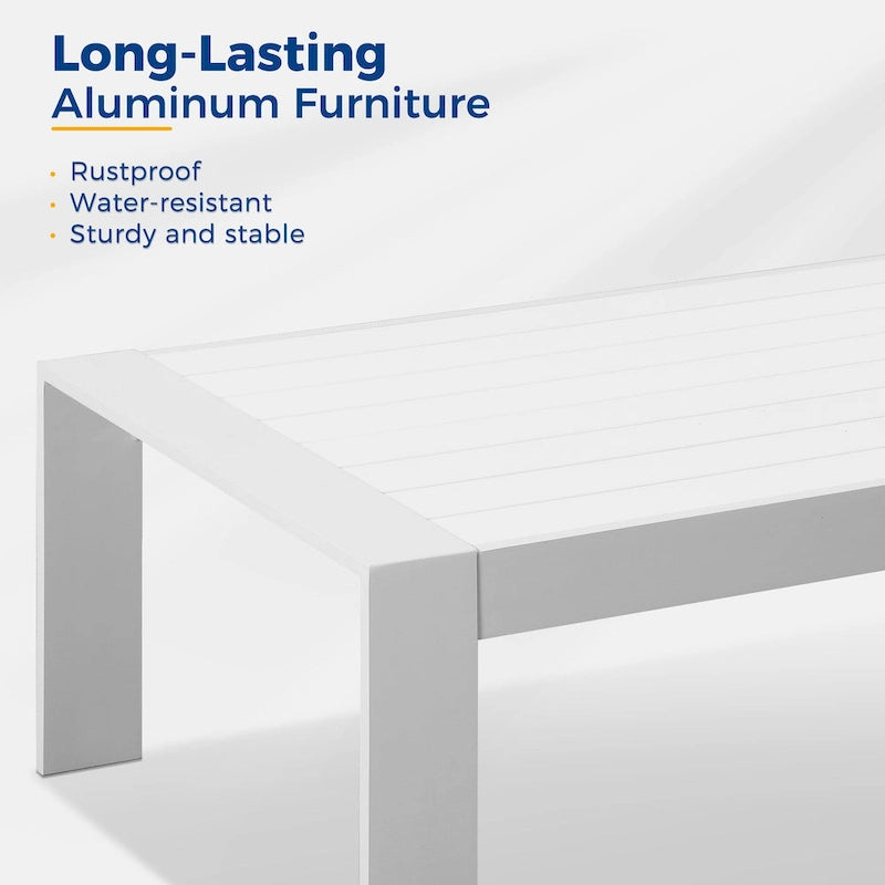 All-Weather Aluminum Outdoor Coffee Table