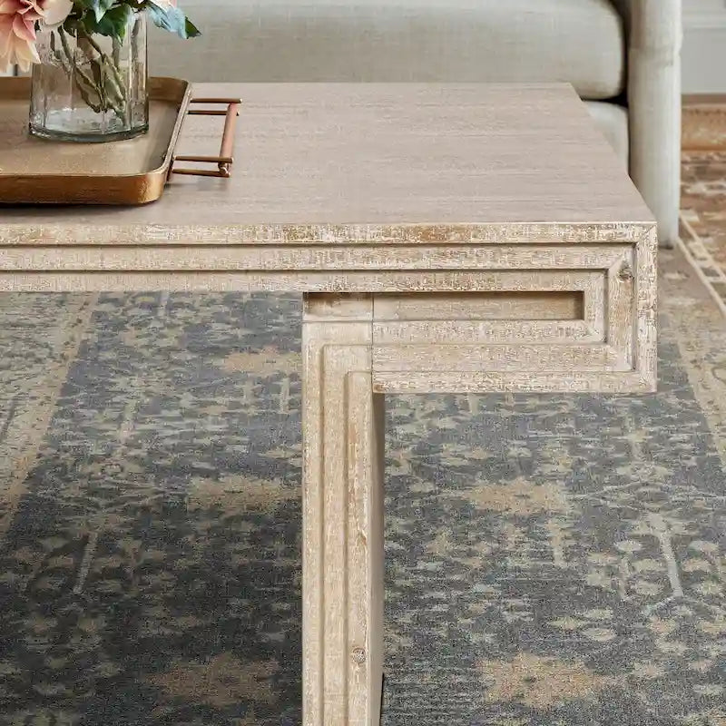 Premium Vintage Industrial Coffee Table with Double-Tier Structure for Living and Office Spaces