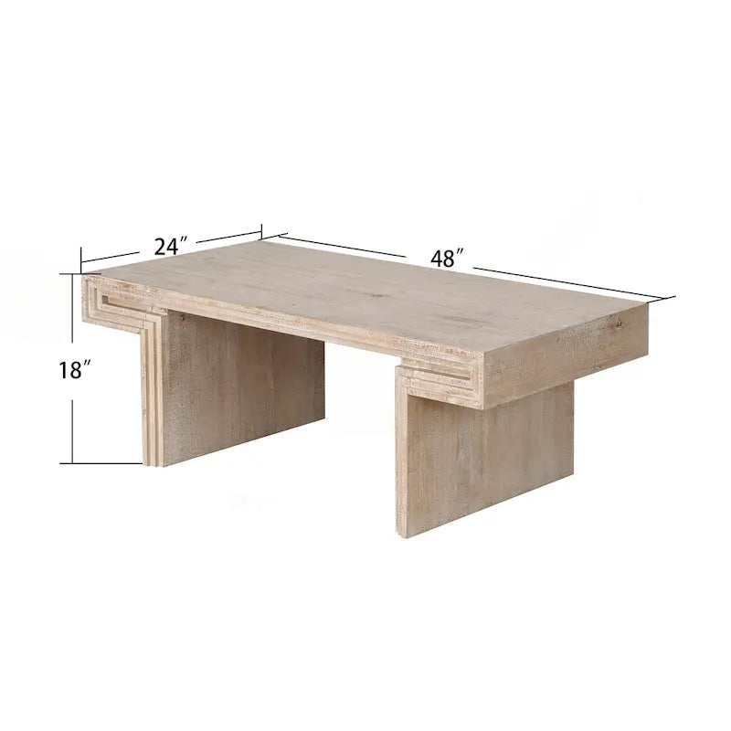Premium Vintage Industrial Coffee Table with Double-Tier Structure for Living and Office Spaces