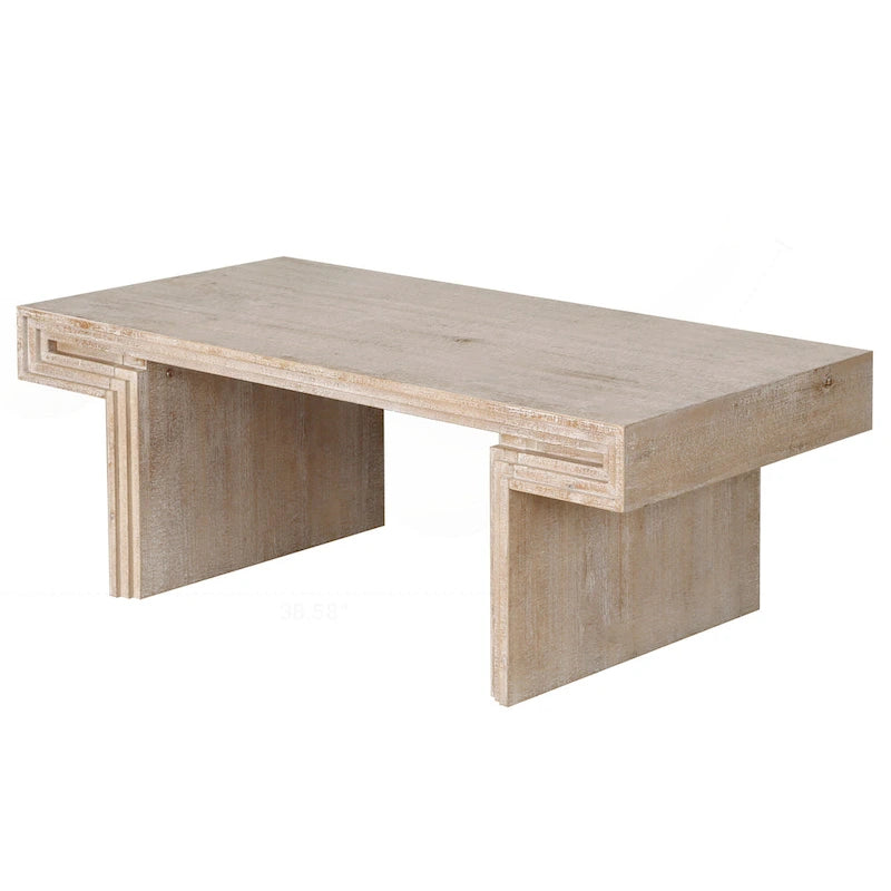 Premium Vintage Industrial Coffee Table with Double-Tier Structure for Living and Office Spaces