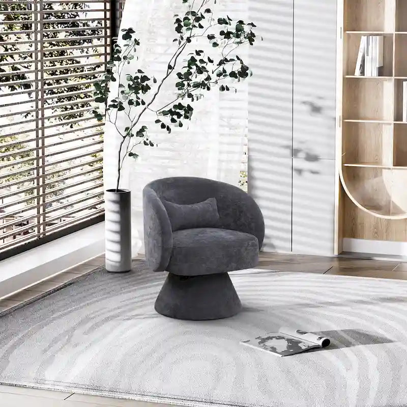 Ouyessir 360 Degree Swivel Cuddle Barrel Sofa Chairs