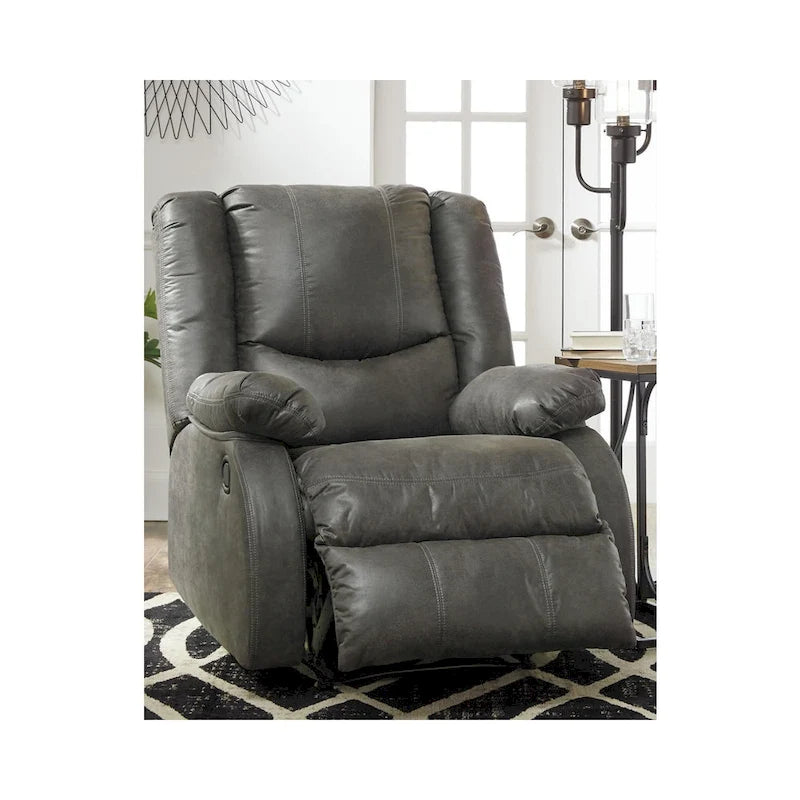 Bladewood Gray Contemporary Zero Wall Recliner