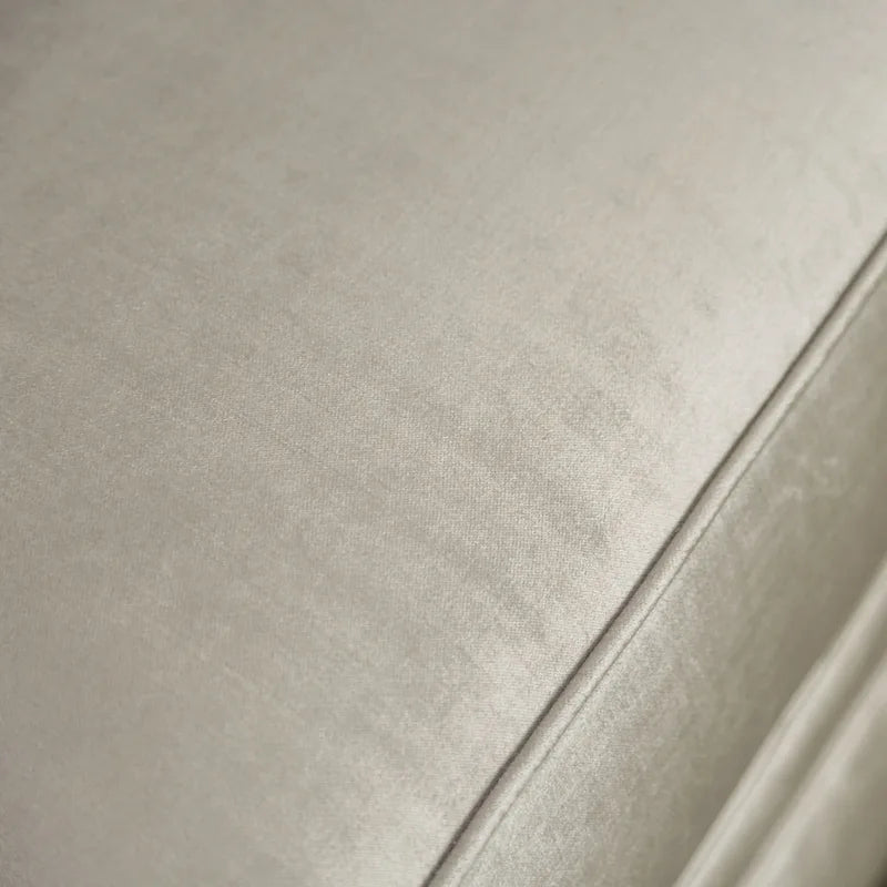 Transitional Chenille Tufted Loveseat with Nailhead Trim Champagne Silver