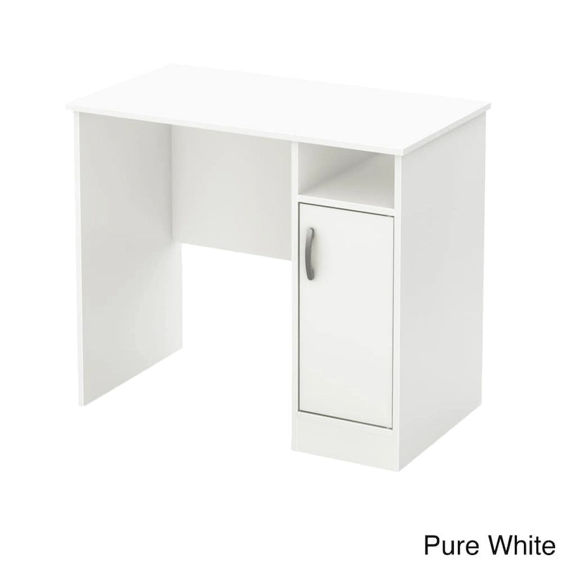 Compact Space-Saving Computer Desk with Storage Cabinet, Multi-Color