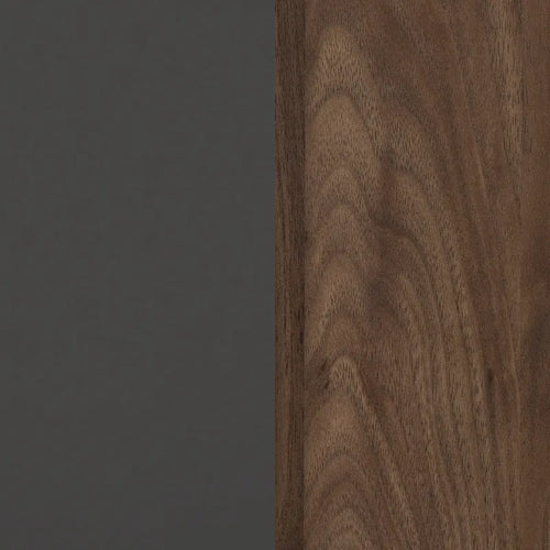 Olvyn Natural Walnut and Charcoal 2-Drawer Nightstand